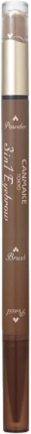 CANMAKE TOKYO 3 in 1 Eyebrow 02 Ash Brown Pencil Eyebrow Powder Eyebrow with Brush