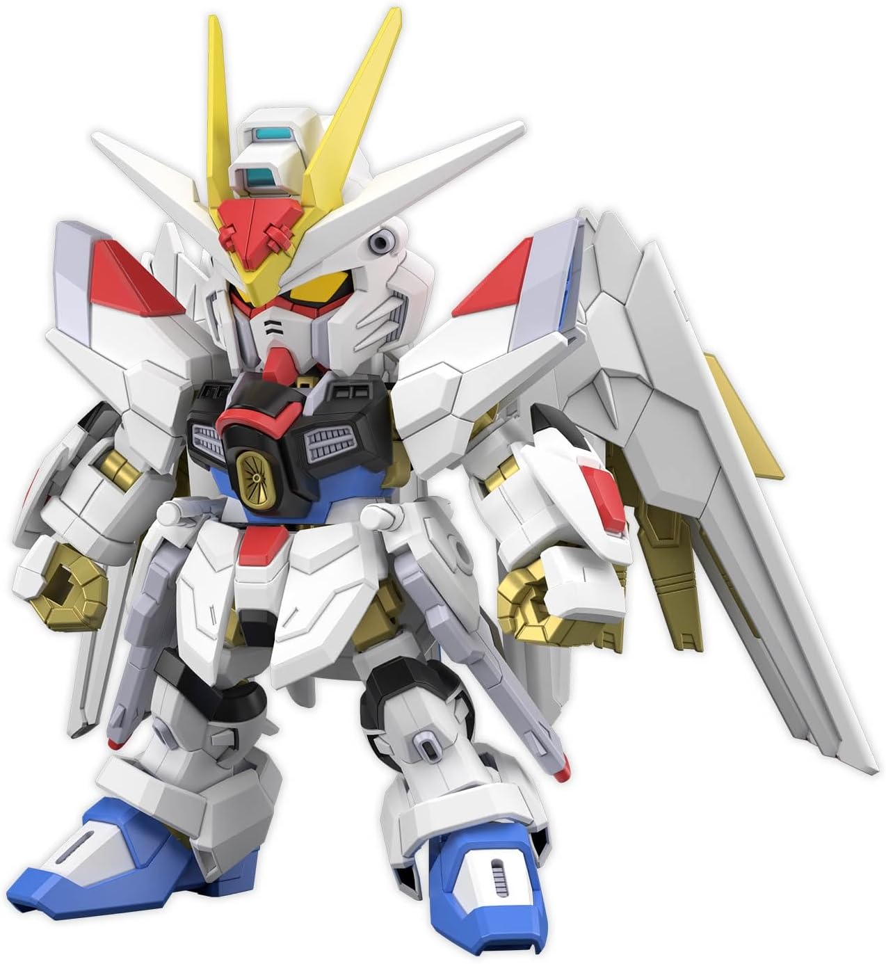 SD Gundam Cross Silhouette SDCS Mobile Suit Gundam SEED FREEDOM Mighty Strike Freedom Gundam Color-Coded Plastic Model