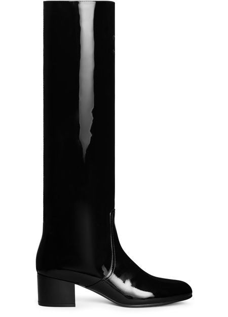 Les bottes Celine トリオンフ ハイブーツ / パテントカーフスキン - Image 1