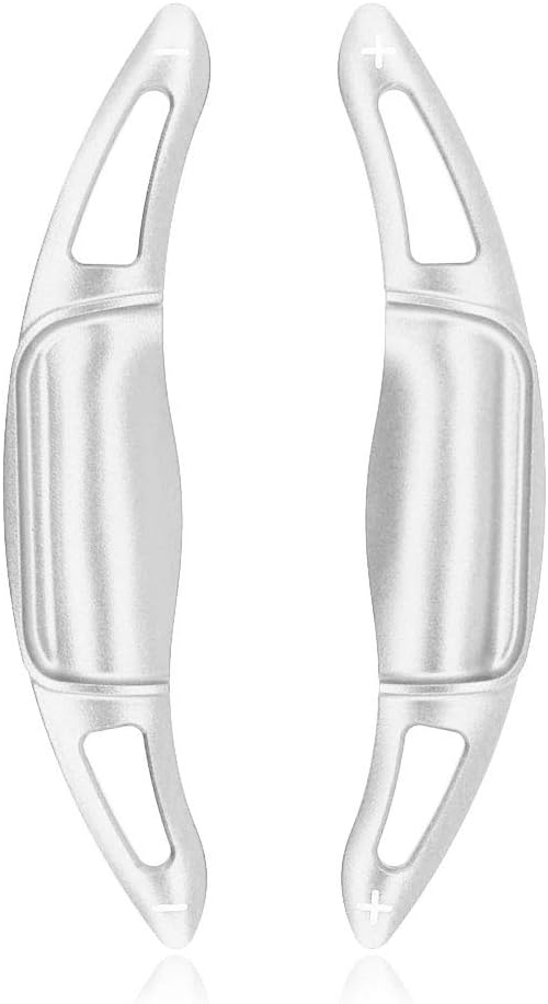 Toyota Aluminum Alloy Paddle Shift Cover Shift Paddle Custom Parts Accessories Applicable New Crown (220 Series) RS/New Camry (XV70 Model)/New Corolla/New Corolla Sport (Silver)