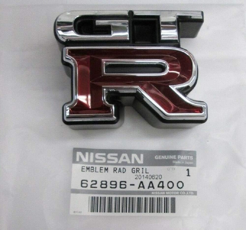 NISSAN Genuine Parts Front Emblem Skyline Part Number 62896-AA400