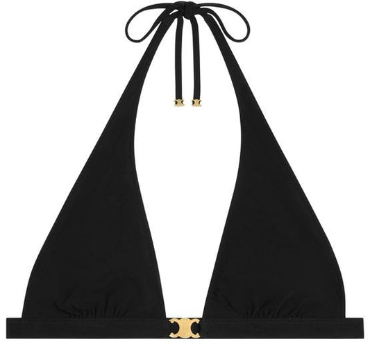 CELINE Triomphe triangle top in matte jersey - Image 1