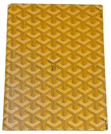 GOYARD 'YELLOW' THABO NOTEBOOK HOLDER 85 (SMALL)