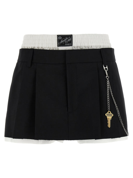 Alexander Wang 'Pre Styled Pleated W/Chain' Skort - Image 1