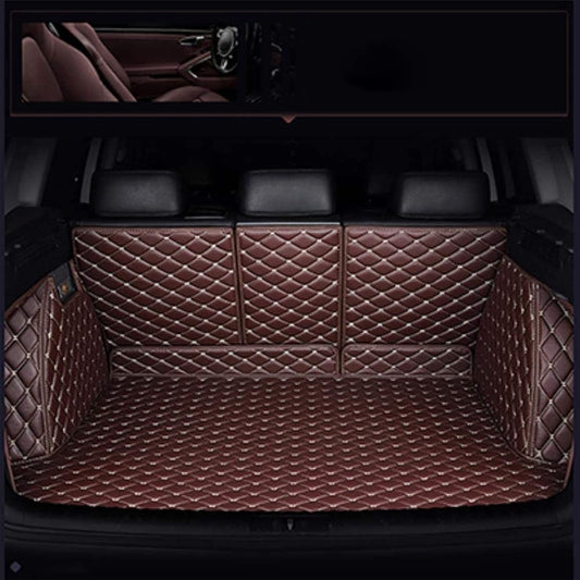 Custom Car Trunk Mat For Toyota Prius 30 Series ZVW30 2009-2017 XPE Leather Luggage Mat Cargo Mat Full Set Waterproof Car Trunk Mat All Weather Abrasion Resistant Stain Resistant Interior Parts Car