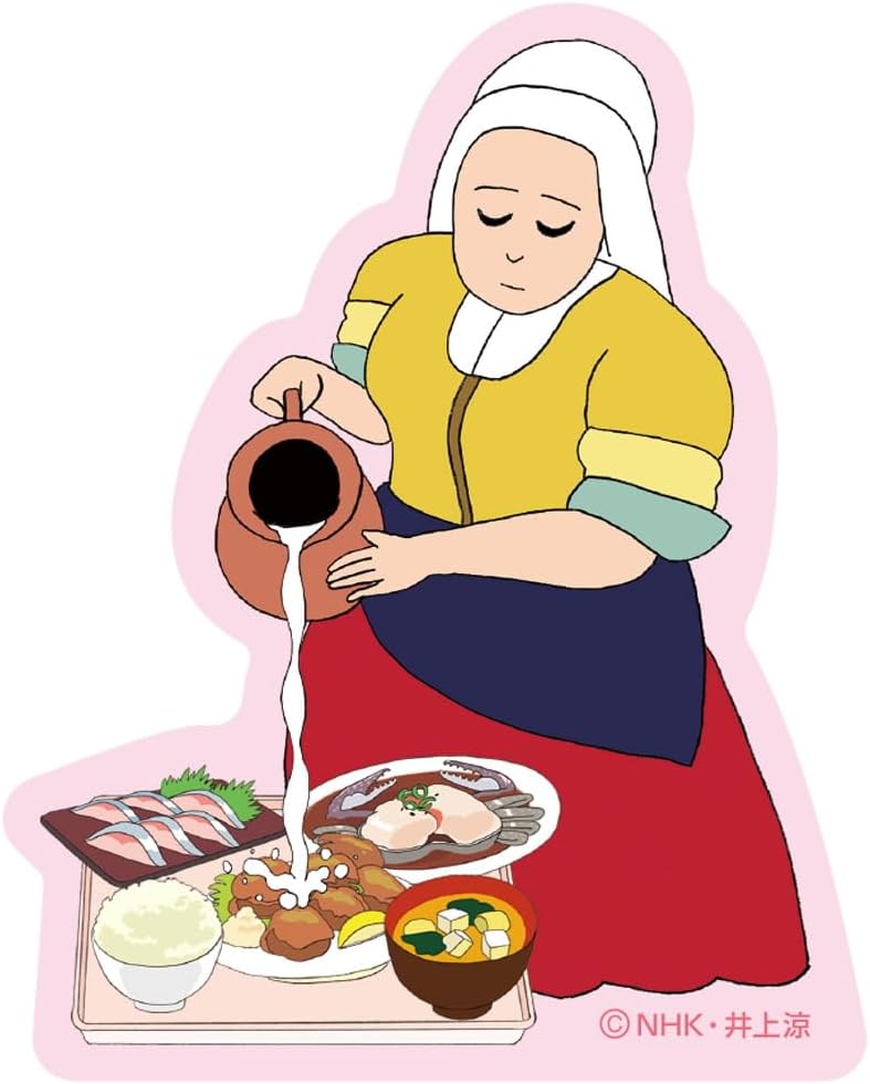 Toshin Pack Biju Tune! Sticker (Woman Pouring Milk Anything) BC-SE038