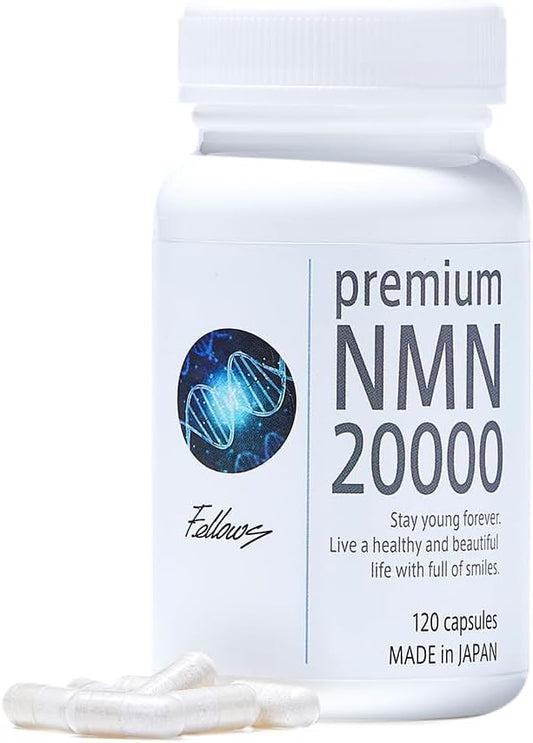 【Made in Japan】β-NMN Supplement 20,000mg (166.7mg×120 capsules) High concentration of 10 beauty ingredients Reaches the intestines Acid-resistant capsule (plant-derived, no titanium oxide) Human