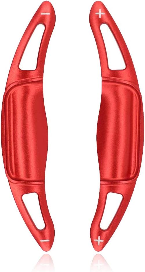 Toyota Aluminum Alloy Paddle Shift Cover Shift Paddle Custom Parts Accessories Applicable New Crown (220 Series) RS/New Camry (XV70 Model)/New Corolla Sport 210 Series (Red)