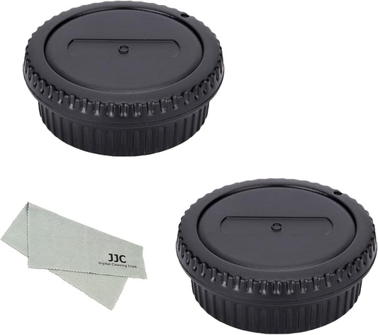 2 Pack JJC Canon EF/EF-S Mount Rear Lens Cap + Body Cap for Canon EOS 90D 80D 5D IV III II 6D II 5DS 5DR 1DX III II Kiss X10i X10 X9 X9i x8i X70 and More Canon EF/EF-S Mount Cameras & Lenses