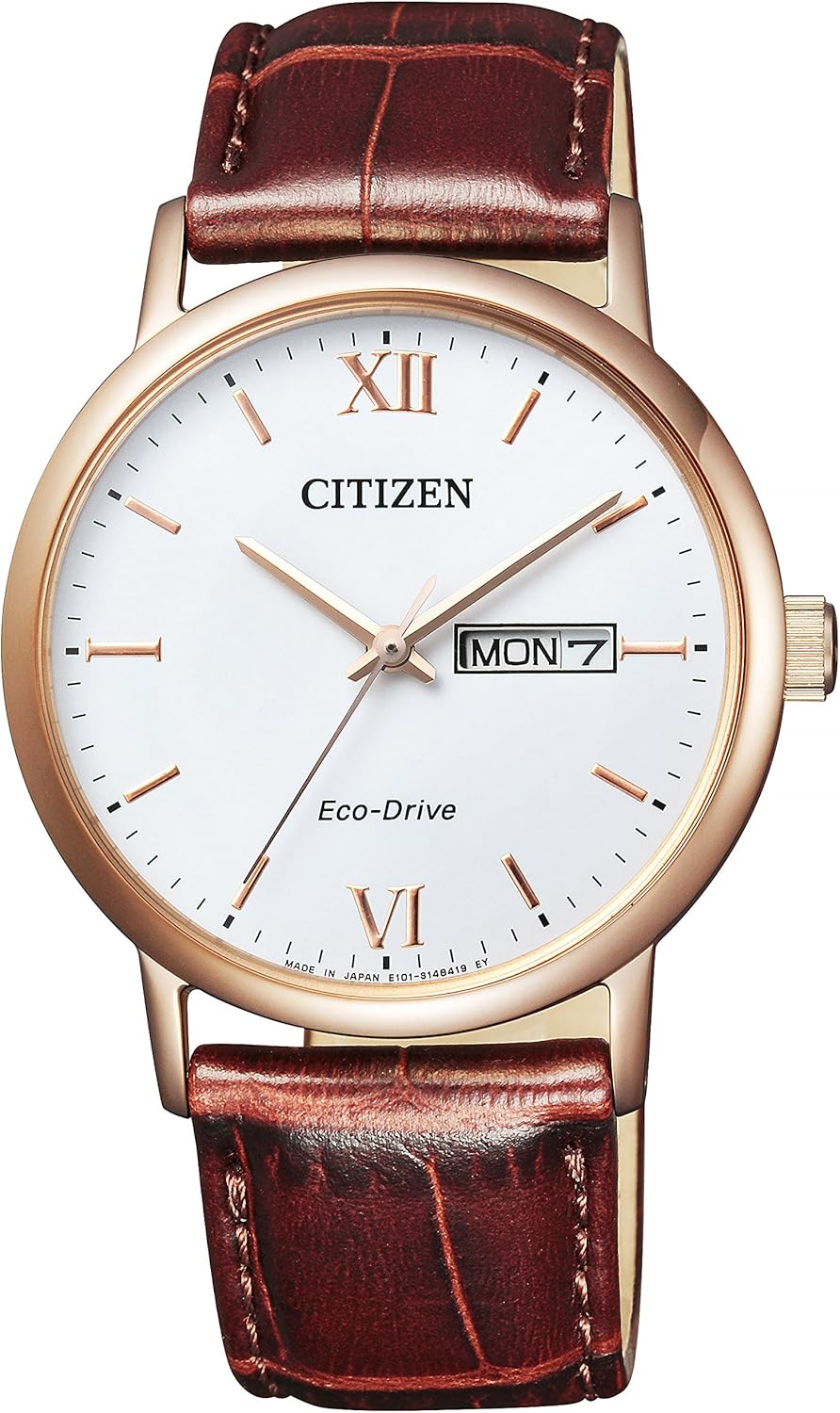 Citizen BM9012-02A Men's Watch CITIZEN Collection Eco-Drive, Dial Color - White Brown, watch