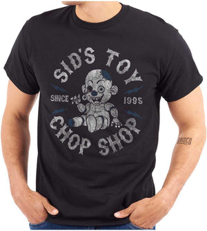 Camiseta gráfica de Sid’s Toy Chop Shop | Camiseta aterradora inspirada en muñecas espeluznantes para hombres y mujeres