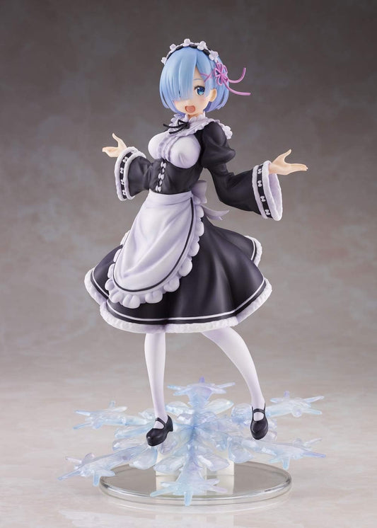 Taito Re：Zero Winter Maid Rem カラフルなアニメPVC人形 アーティストマスターピース 高さ20.32センチ