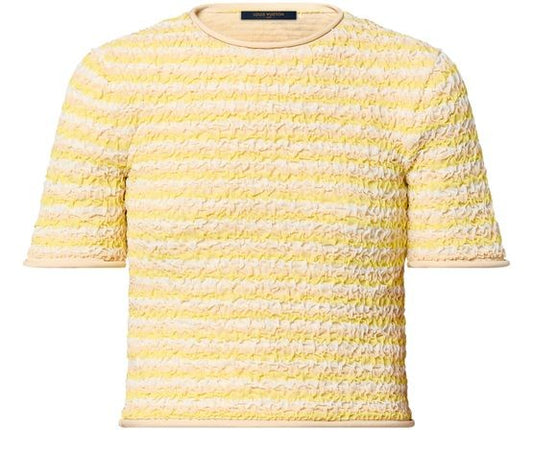 LOUIS VUITTON クリンクルニットストライプトップ - Image 1