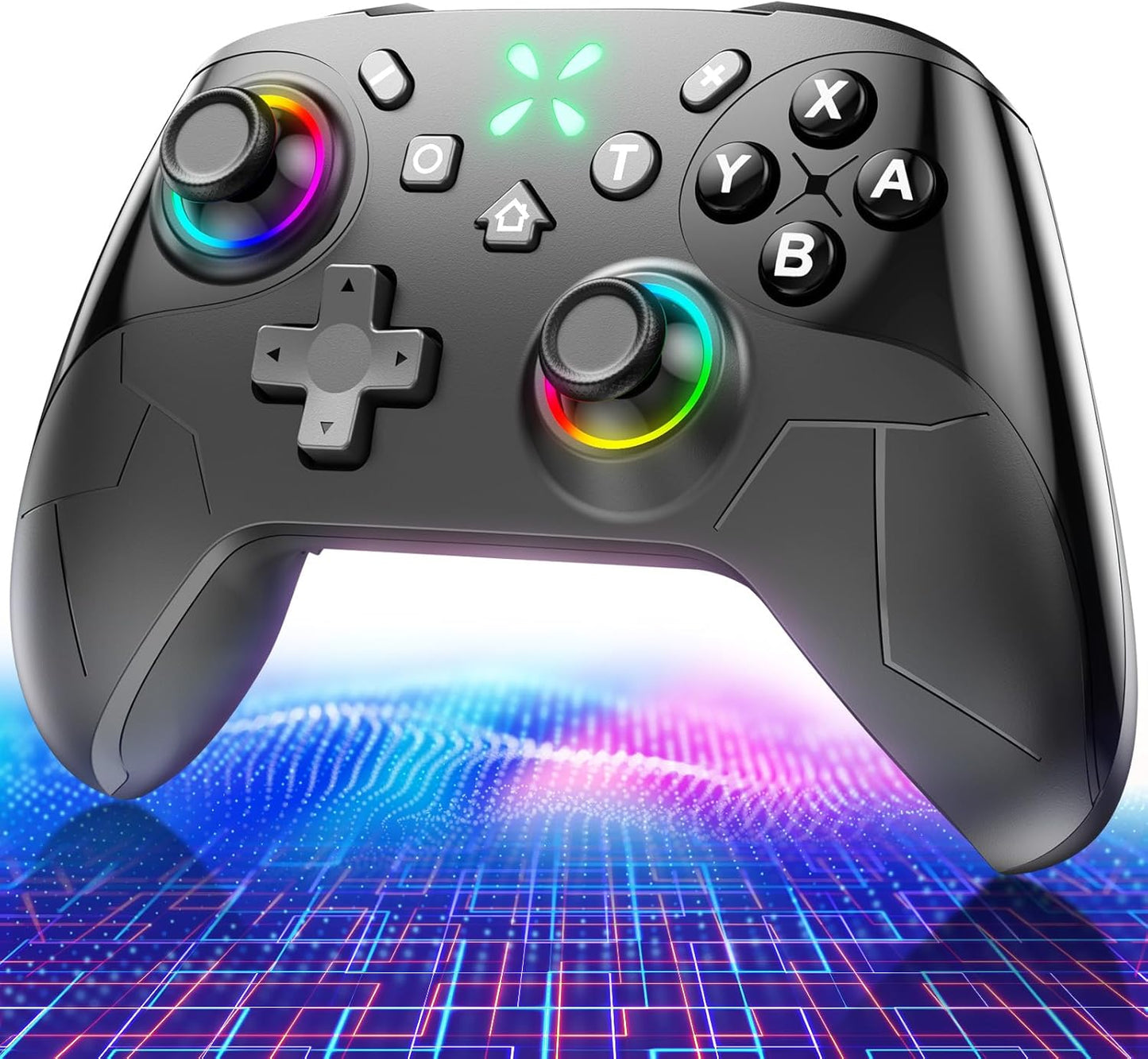 Switch Controller, TURBO Continuous Fire Function, Zero Delay, Wireless, Bluetooth Connection, 1000 mAh, Large Capacity, 20 Hours of Continuous Use, Macro Function, Back Button, Switch, Controller, 6