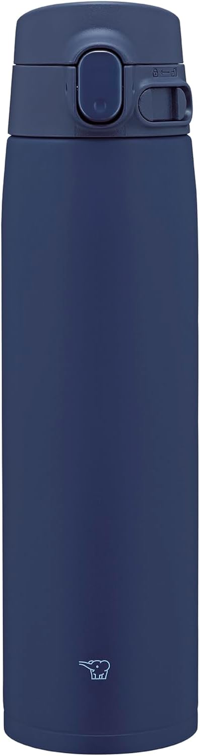 Zojirushi Large Capacity Water Bottle, 720ml (24.3 fl oz), [Selectable Size], Easy to Clean, Seamless Lid, Washable Parts 3, Sports Drink OK, Keeps Hot and Cold, One-Touch, Marine Blue SM-VB72-AM