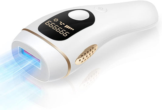2023 Salon Grade Light Epilator, 990,000 Rounds Hair Removal, Cold Sensation Epilator, Women's, Men's, For Beard, Face, Body, Face, Beard, Arms, Full Body, 5 Level Adjustment, Manual/Automatic