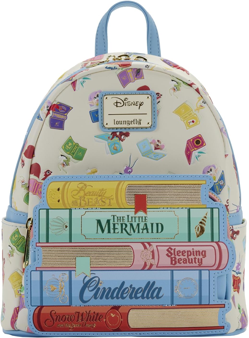 Loungefly Disney Princess Books Classics - Bolso de hombro con doble correa para mujer