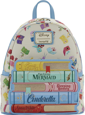 Loungefly Disney Princess Books Classics - Bolso de hombro con doble correa para mujer