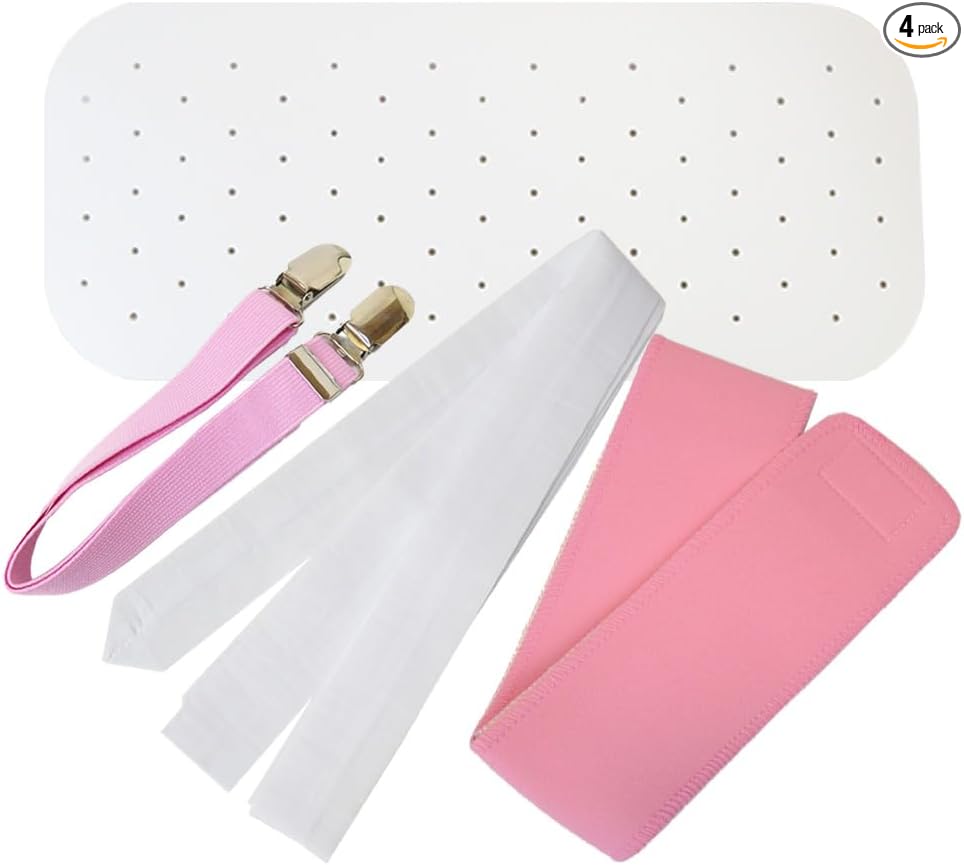 Yukata Dressing Accessories, 4 Pieces, Waist Strap, Front Plate, Magic Belt, Yukata, Dressing Accessories, Yukata Accessories, Kimono Accessories, One Size Fits All, white