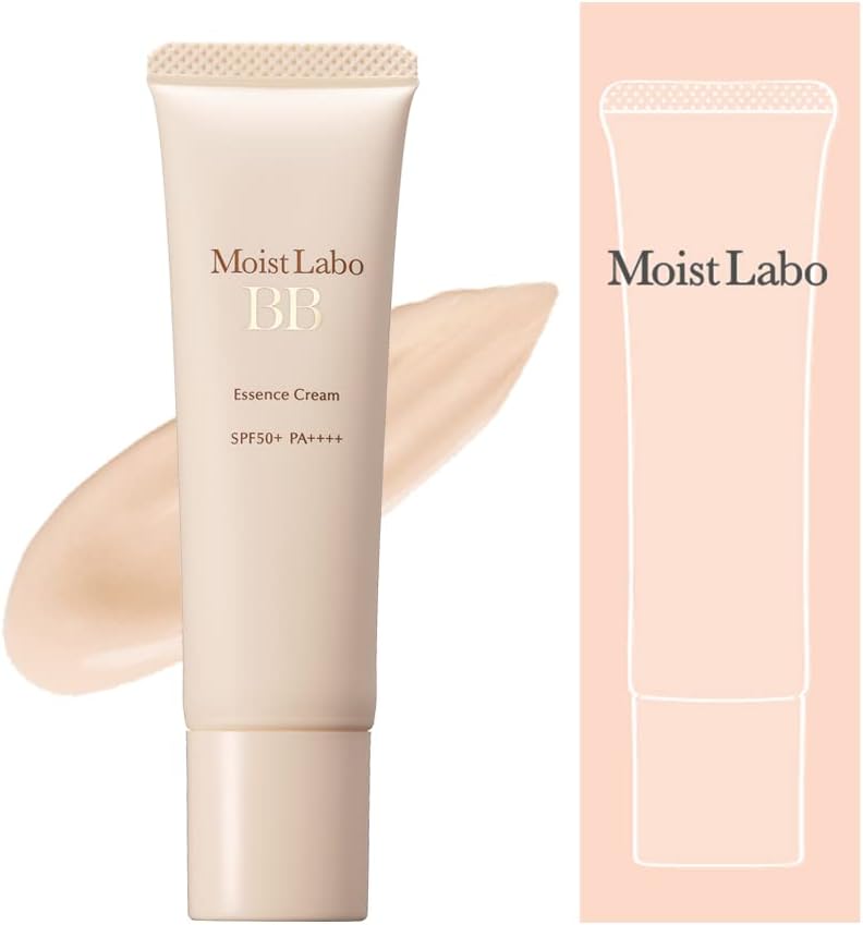 Moist Lab BB Essence Cream (Natural Beige) (Exclusive) (Quasi-drug Product) 1.1 oz (30 g) SPF50 PA+++ (High Moisturization/Pore Cover) Made in Japan