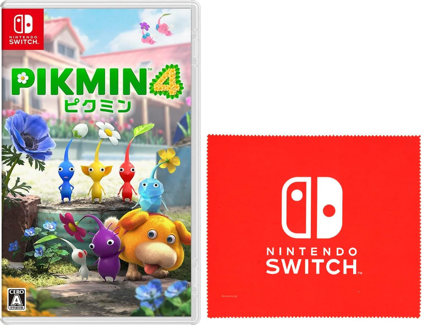 Pikmin 4(ピクミン 4) -Switch 【限定特典】Nintendo Switch ロゴデザイン マイクロファイバークロス 同梱