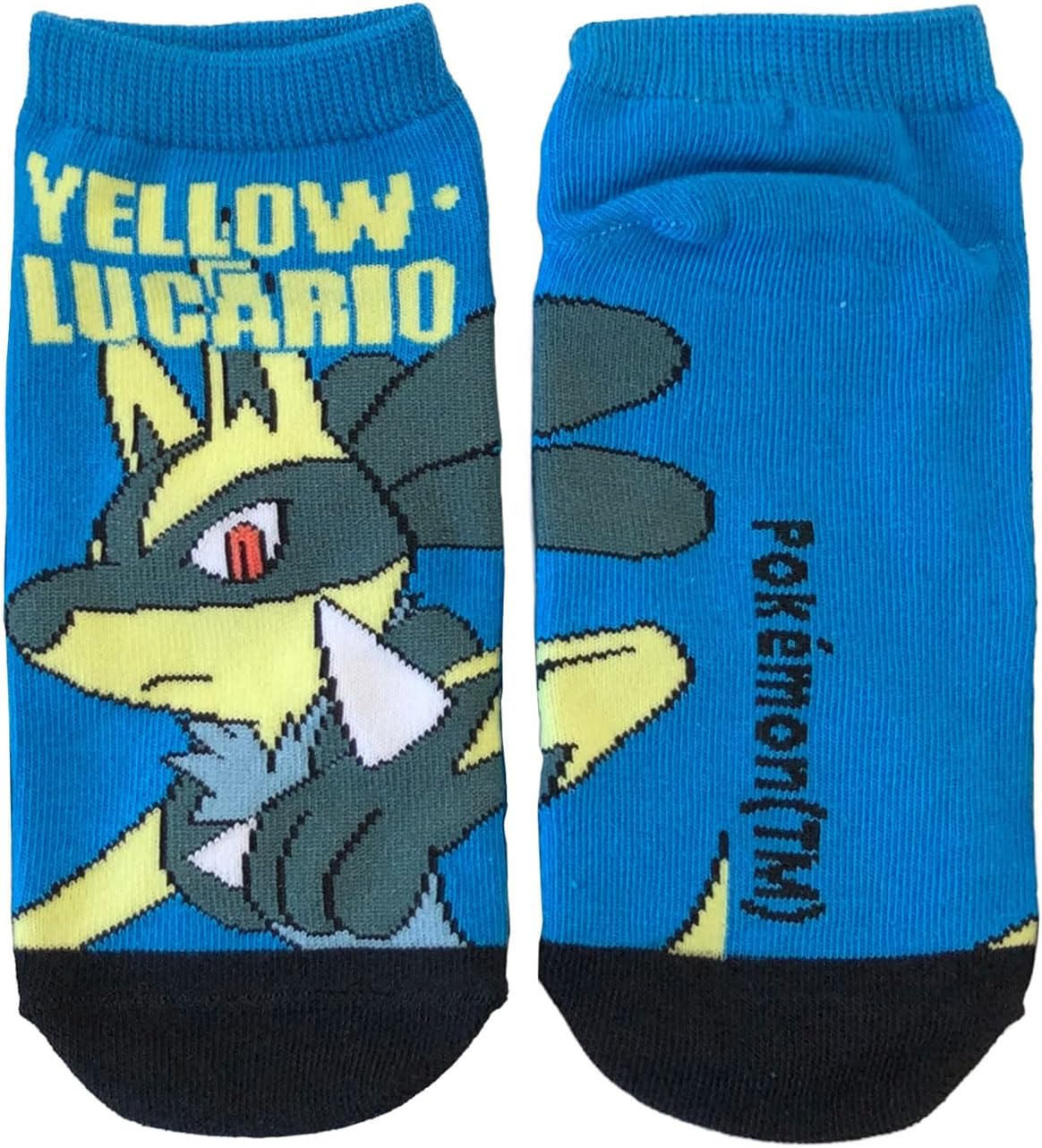 Small Planet Pokemon Character Socks Yellow Lucario Junior