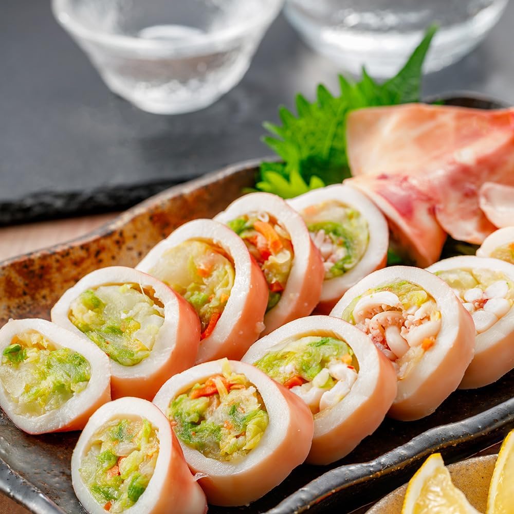 Dimel Squid Sushi from Aomori Prefecture, 2 Packs, As Seen on TV, Shotoku Regional Food