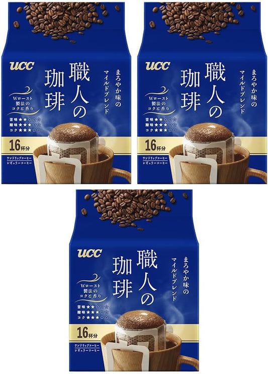 Artisan Coffee, One Drip Coffee, Mild Blend, 48 cups (16 servings x 3 packs)