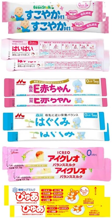 Powdered Milk Trial Set (6 Varieties, 12 Bottles [Shipping])