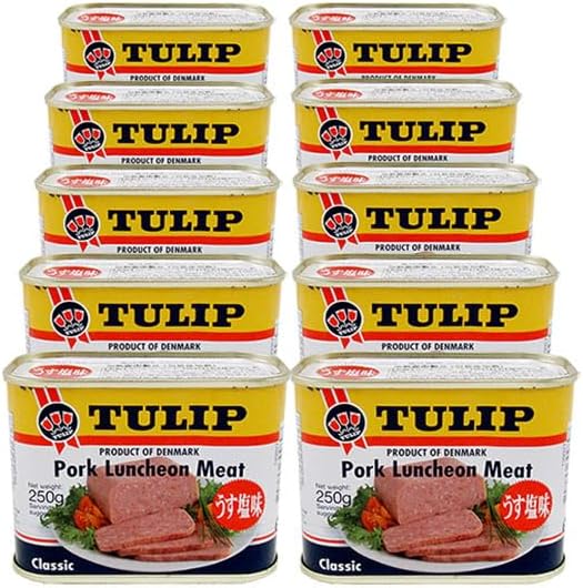 Tulipple Pork Luncheon Meat 250g + Art Sticker Attached (10 Can Set)