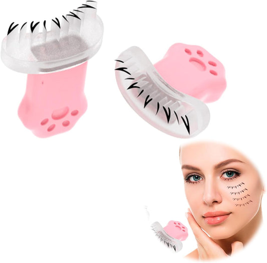 Doyime Eyelash Stamp, Lower Eyelash Stamp, Lower Eyelash Makeup, One Second Eye Makeup, Super Natural 3D Feeling, False Eyelashes, Makeup Remover, Long Lasting, Silicone, DIY Eye Makeup Tool, For