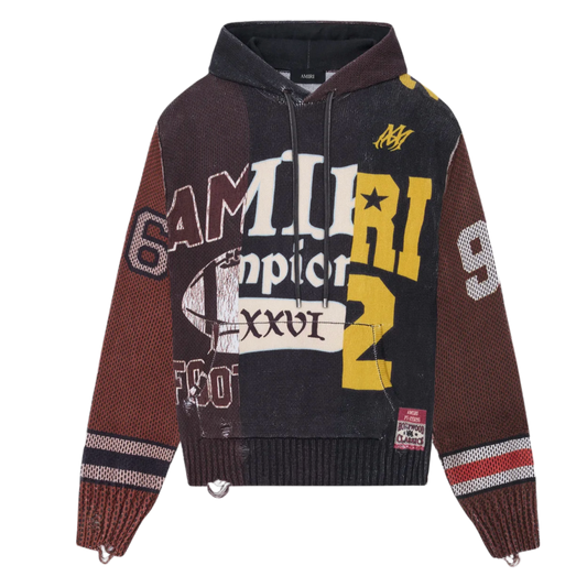 AMIRI 'SPLICED' KNIT HOODIE
