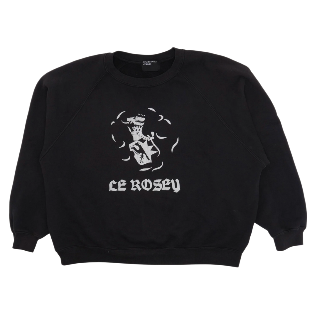 ENFANTS RICHES DÉPRIMÉS 'LE ROSEY' BLACK CREWNECK