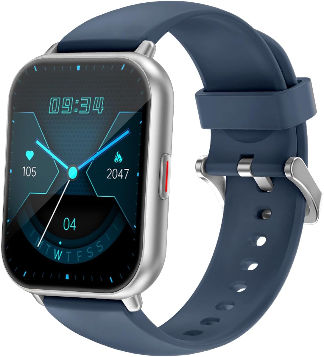 RUIMEN Smart Watch with Call Function, Women's, Smart Watch, iPhone and Android Compatible, Pedometer, Wristwatch, Incoming Call Notifications, Sleep Management, Flashlight, Weather Forecast, Music