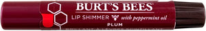 Burt's Bees Brillo de labios, ciruela, 0.09 onzas cada uno (paquete económico de 5)