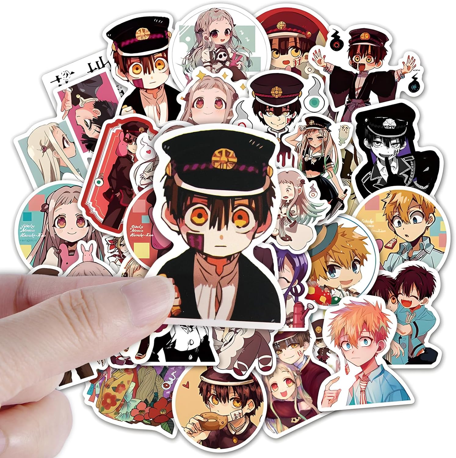 Yahiro Ningyo Hanako-kun Goods, Gift, Waterproof Seal, Suitcase, Picture, DIY Decorations, Letters, Birthday Present, Cute Animation, Stationery, Notebook Tape, Suitable for Cars, Motorcycles, Bicycles, Water Bottles, Helmets, Etc