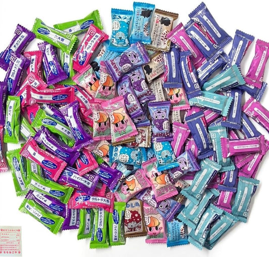 Soft Candy Assortment puniGumi UHA Pucchi Assorted Set 10 Types 104 Pieces + Snack Bag Morinaga Individually Wrapped Large Capacity Soft Candy Treats Assortment