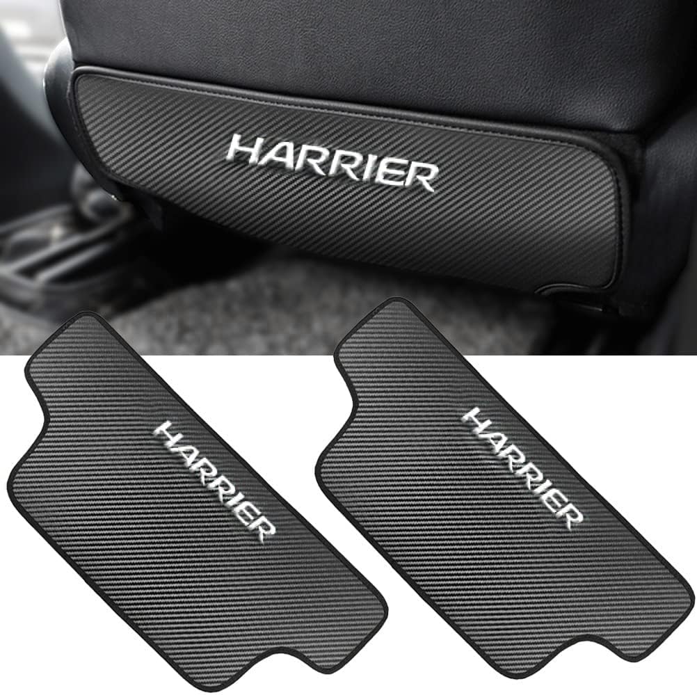 Kayafar Toyota Harrier 80 Series Kick Guard, Harrier Seat Back Mat, Rear Seat Protector, Stain Prevention, Kick Prevention, Embroidery, HARRIER Logo, Seat Back Protector, HARRIER Interior Parts,