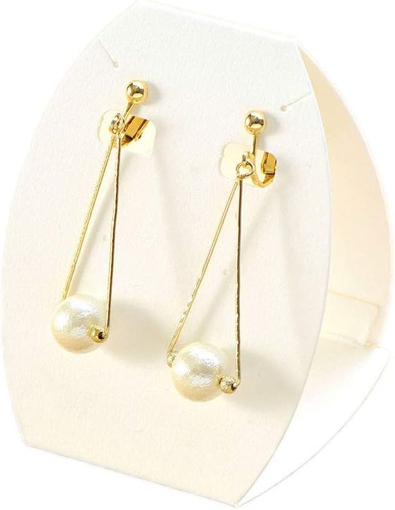 Daishiya D124 Egg-shaped Mount 3-Way Earrings, For Necklaces (Matte Paper, 15 Sheets)