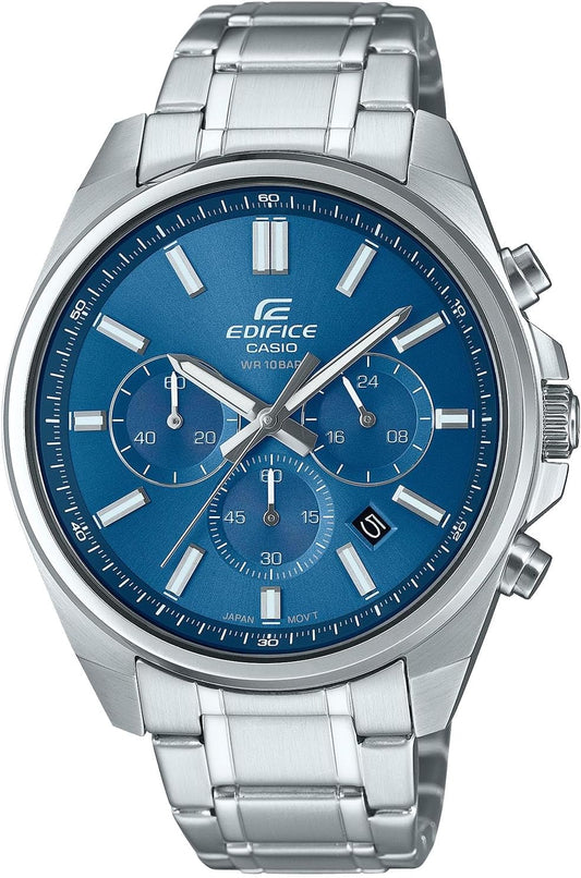 Casio Edifice Wristwatch, Genuine Domestic Product, blue, Bracelet Type