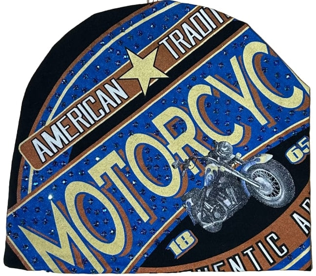BOSSI 'AMERICAN TRADITION CHOPPER' RHINESTONE VINTAGE BEANIE