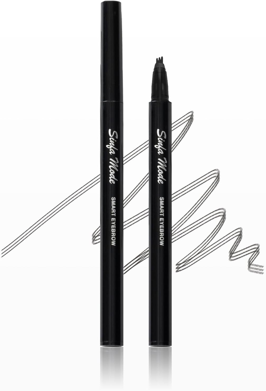 SINFAMODE Men's Eyebrow Pencil Liquid Eyebrow Waterproof Fork Type Natural Eyebrow Pencil Liquid Eyebrow Pencil Liquid Eyebrow Pencil with No Falling Natural Eyebrow Pencil Liquid Sebum Sweat Friction