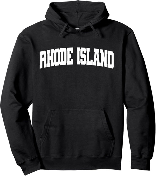Rhode Island State - Sudadera con capucha para hombres y mujeres y niños, Negro -