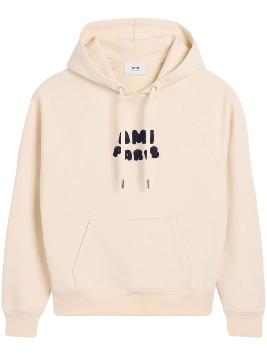 Ami Paris アミパリのロゴコットンパーカー - Image 1