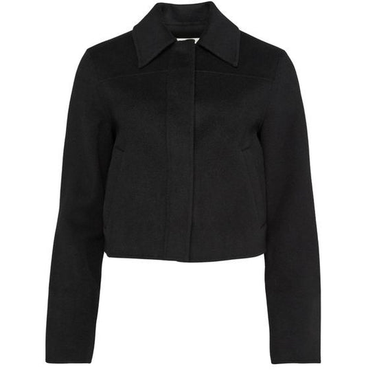 LOULOU STUDIO Zhanna ウール ボックスシルエット ショートコート - Image 1