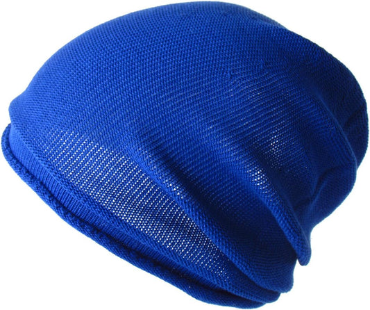 EdgeCity Men's Knit Cap in Cotton/Acrylic, Made in Japan