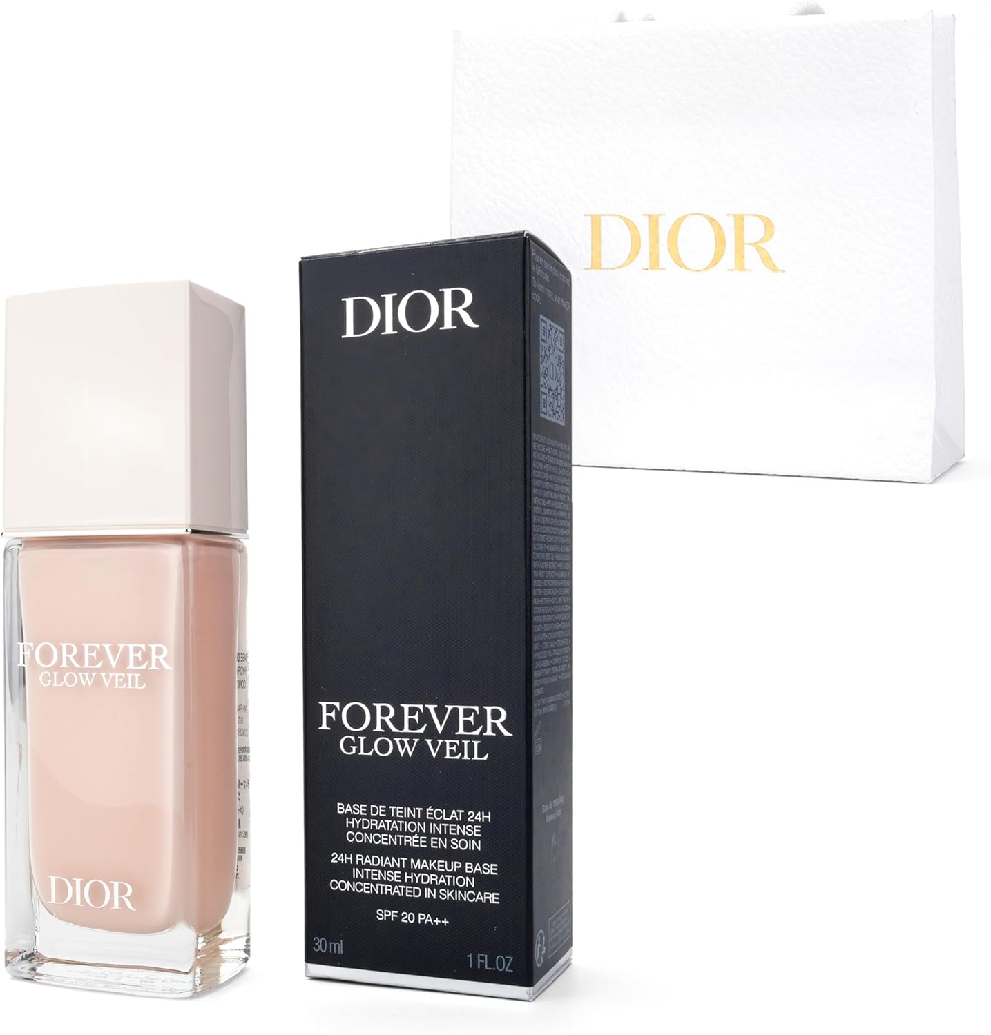 DIOR Forever Glow Veil (SPF20 PA++) 1.1 fl oz (30 ml) Makeup Base, Cosmetics, Birthday, Gift, Shopper Included