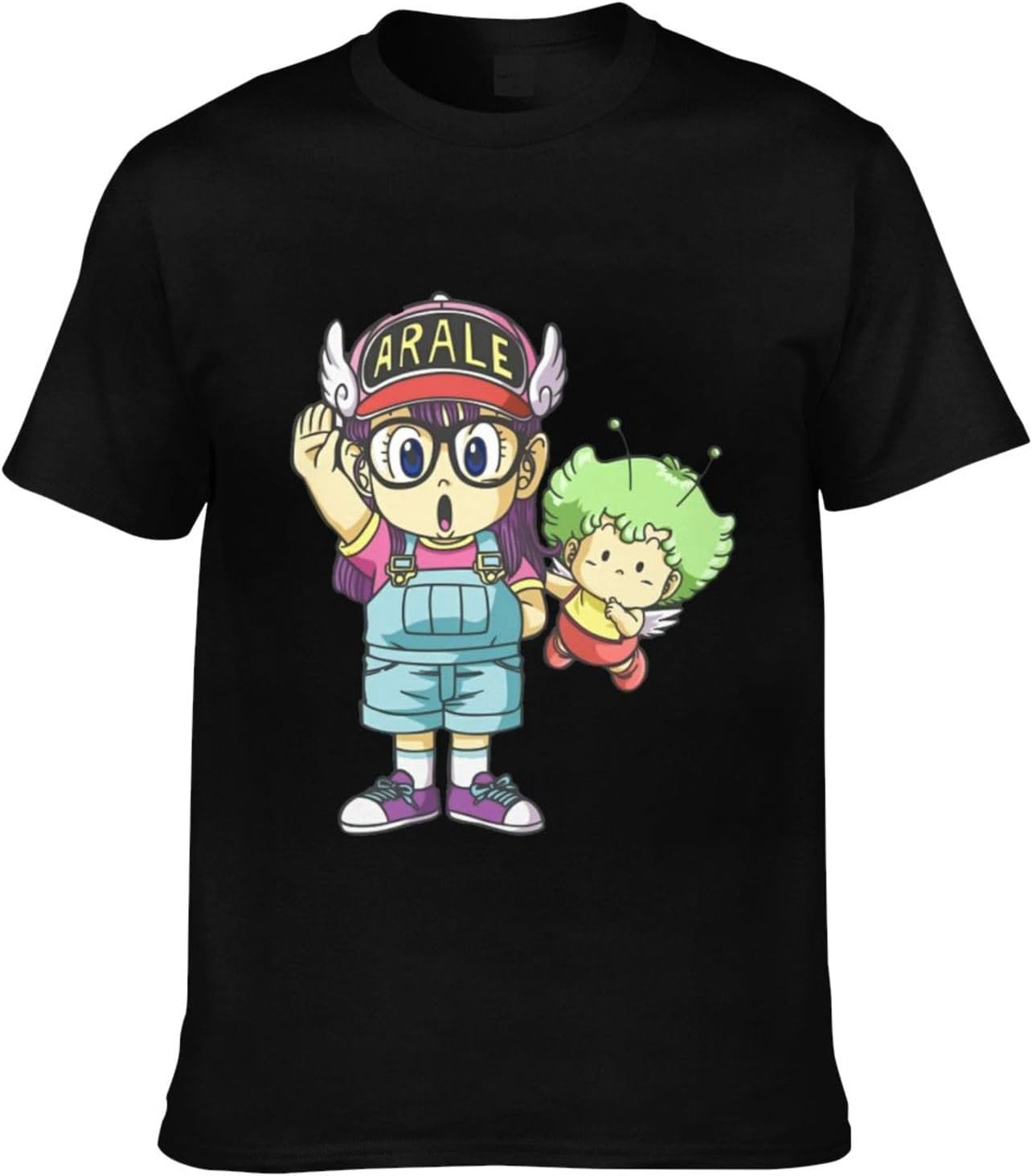 ZOOKISS T-shirt, Arale-chan (1) Anime Top Shirt, Short Sleeve, Men's, Women's, Summer Clothes, 100% Cotton, Fashionable, Cartoon Style, Couples Wear, Large Size, Goods, Character Present,
