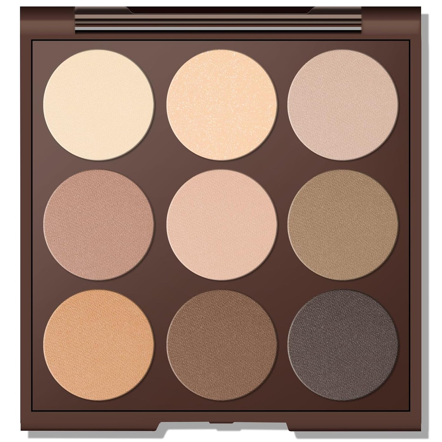 MYSTER ROSEY Paleta de sombra de ojos neutra, paleta de sombra de ojos nude, paleta de maquillaje de sombra de ojos mate con espejo, uso duradero, vegano, libre de crueldad, 0.5 onzas