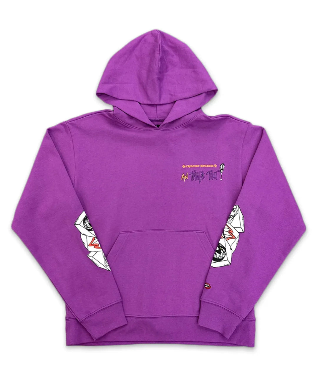 CHROME HEARTS MATTY BOY 'MORE NOT LESS' PURPLE HOODIE